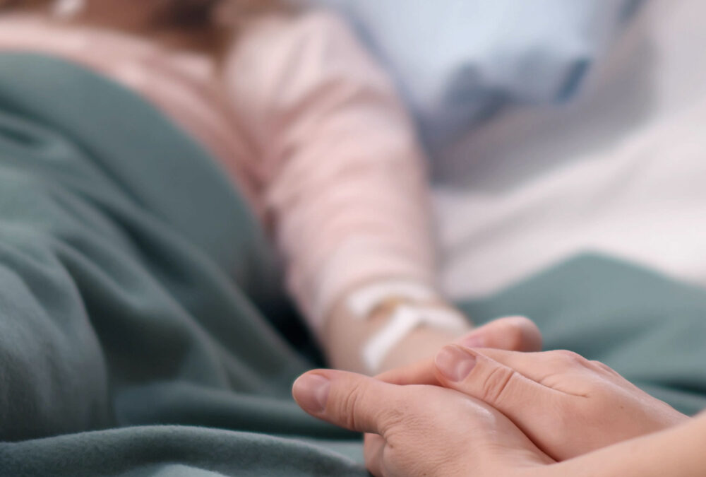 child in hospital